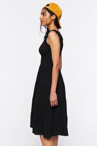 BLACK Sleeveless Tiered Midi Dress, image 2