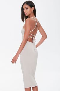 SAGE Lace-Up Bodycon Dress, image 3