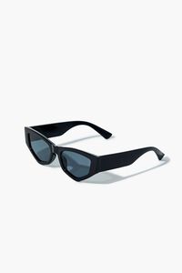BLACK/BLACK Cat-Eye Frame Sunglasses, image 2