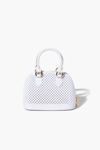 WHITE Quilted Satchel Bag, image 1