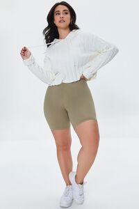 OLIVE Plus Size Basic Organically Grown Cotton Shorts, image 5