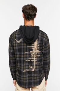 BLACK/MULTI Plaid Combo Flannel Shirt, image 3
