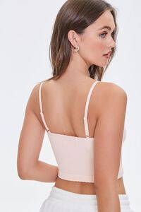 PEACH  Seamless Ribbed Cropped Cami, image 3