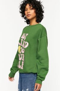 GREEN/MULTI Be Kind To Yourself Graphic Pullover, image 2