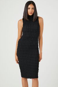 Quilted Bodycon Midi Dress, image 4