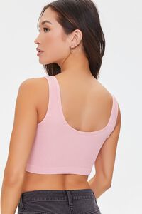 PINK Seamless Ribbed Bralette, image 3
