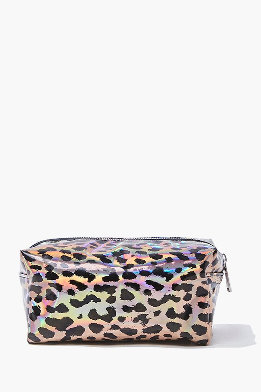 Iridescent Leopard Print Makeup Bag