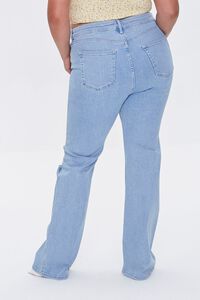 LIGHT DENIM Frayed Flare Jeans, image 4