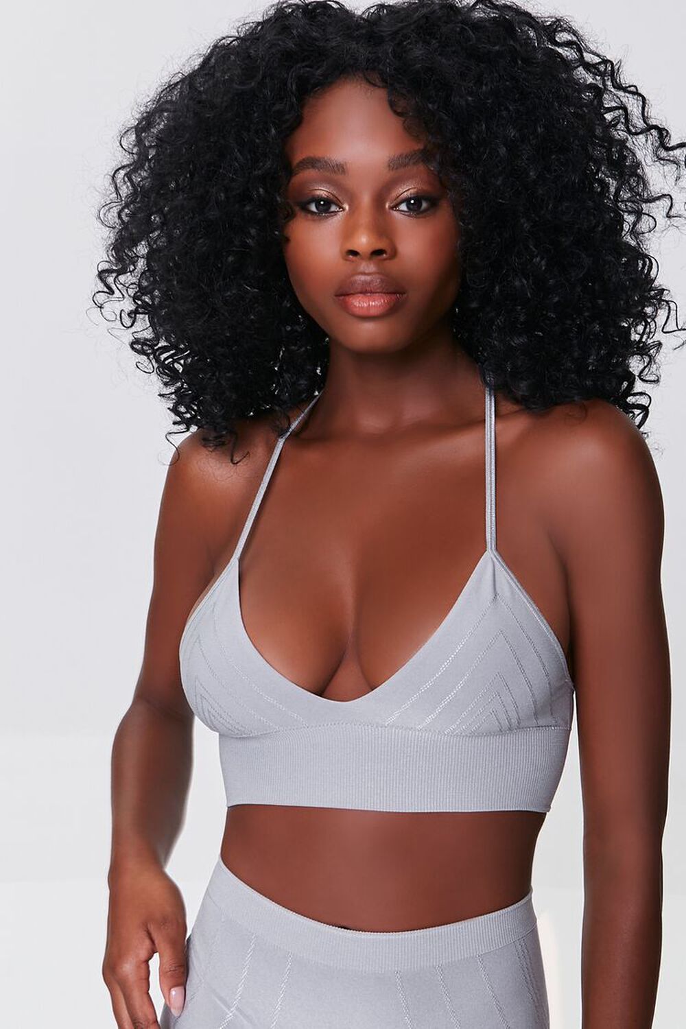 Seamless Plunging Bralette, image 1