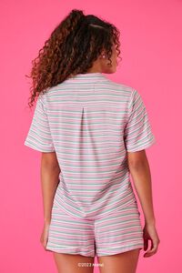 PINK/MULTI Barbie Shirt & Shorts Pajama Set, image 3