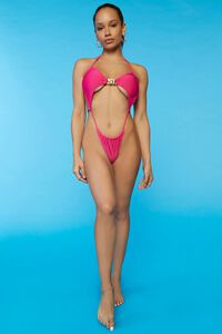 SHOCKING PINK Sports Illustrated Monokini One-Piece Swimsuit, image 4