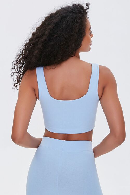 LIGHT BLUE Cropped Tank Top, image 3