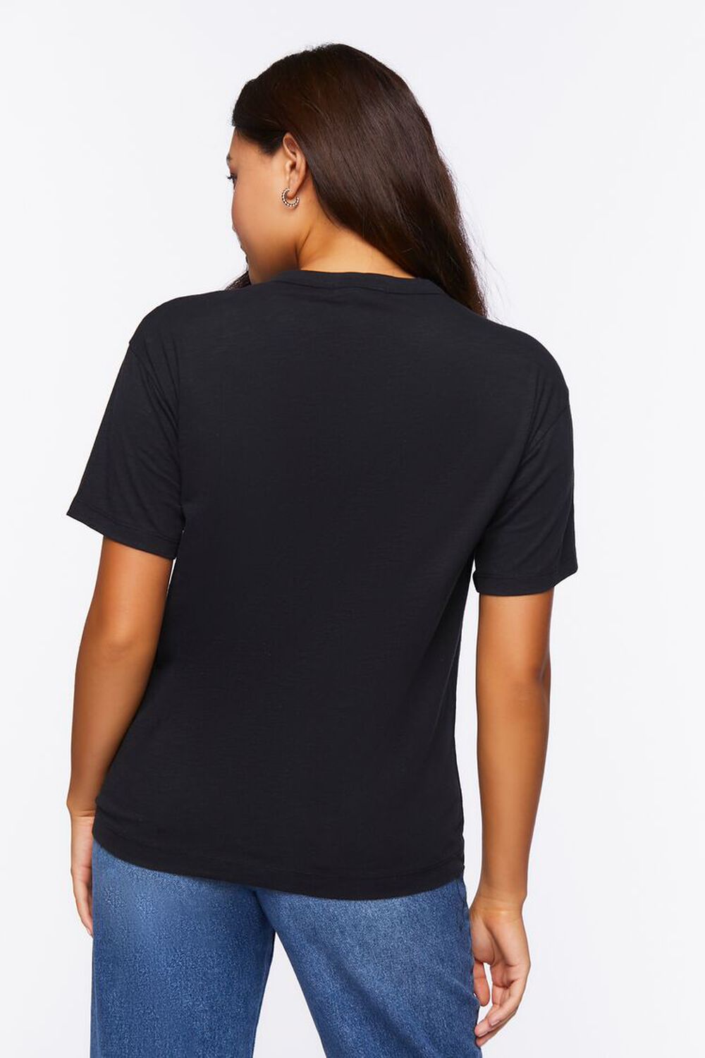 BLACK Relaxed Crew Tee, image 3