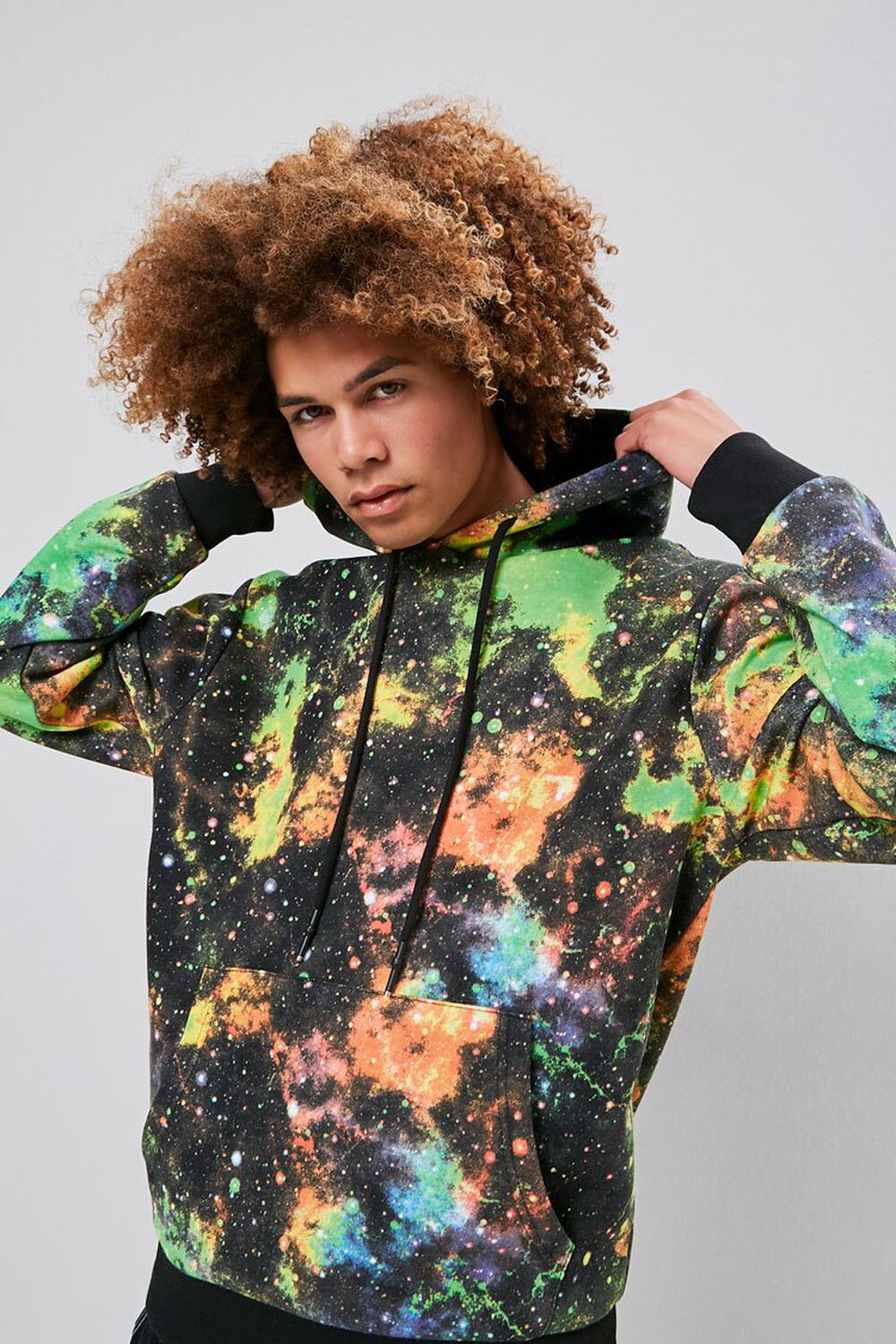Outer Space Wash Drawstring Hoodie