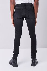 BLACK Distressed Super Skinny Jeans, image 4