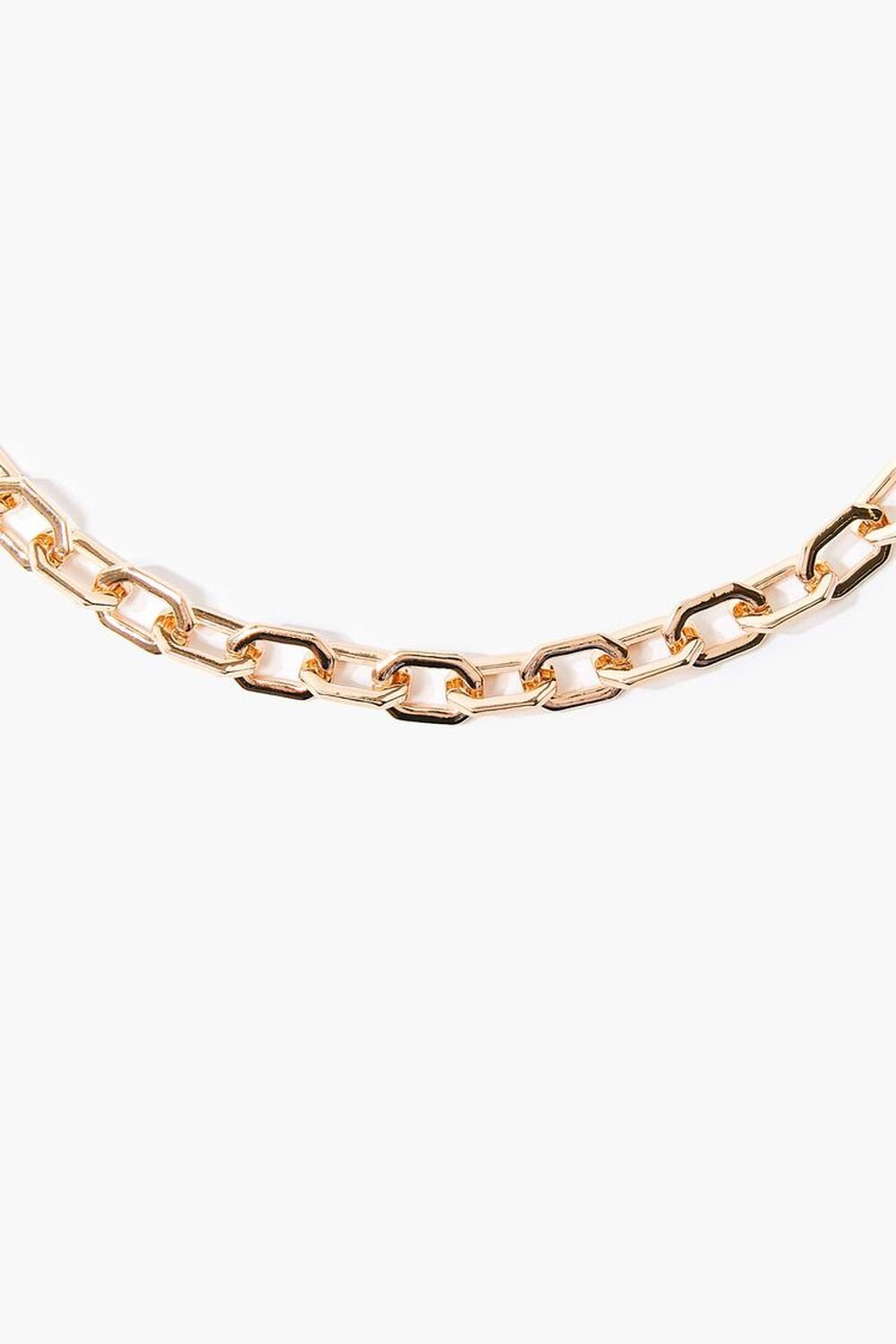 GOLD Anchor Chain Necklace, image 1