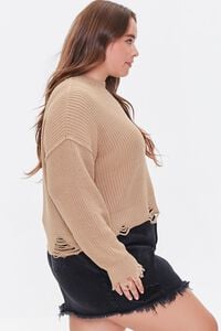Plus Size Distressed Sweater, image 2