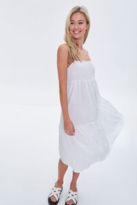 WHITE Textured Flounce Cami Dress, image 2