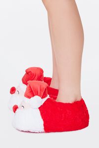RED/WHITE Plush Santa Indoor Slippers, image 2
