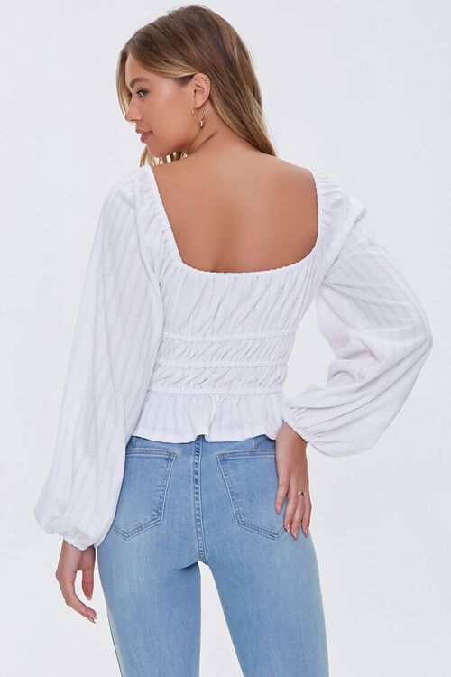 IVORY Tiered Peasant Top, image 3