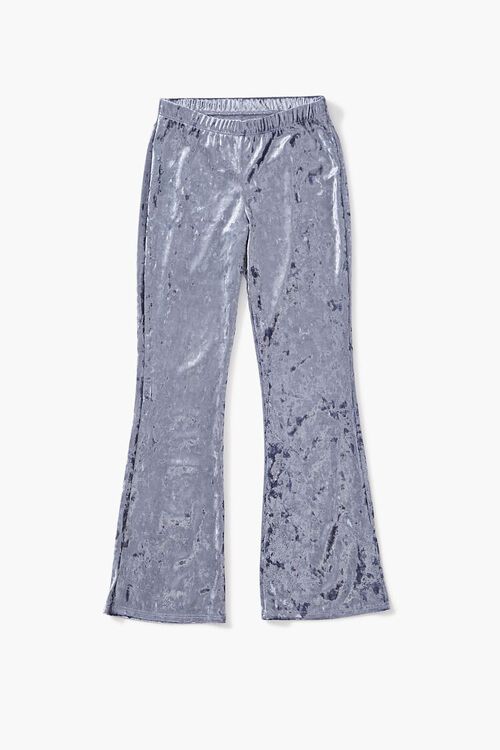BLUE Girls Velvet Flare Pants (Kids), image 1