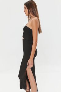BLACK One-Shoulder Cami Midi Dress, image 2