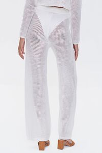 WHITE Sheer Fishnet Pants, image 4