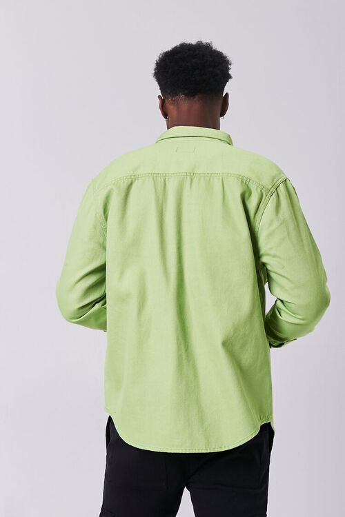 LIME Long Sleeve Dual-Pocket Shirt, image 4