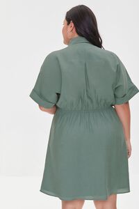 TEAL Plus Size A-Line Shirt Dress, image 3