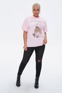 PINK/MULTI Plus Size Pound Puppies Graphic Tee, image 4