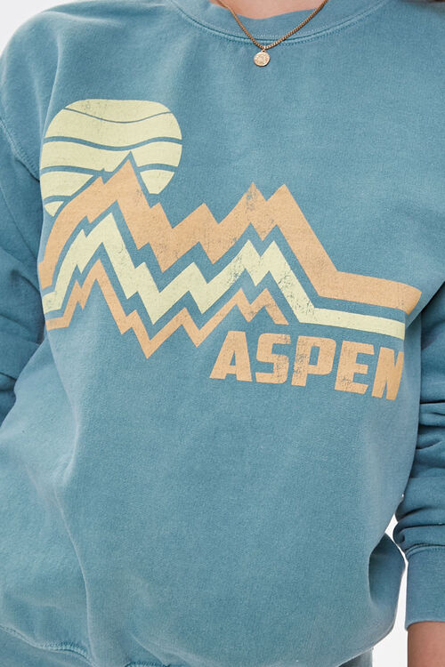 TEAL/MULTI Fleece Aspen Graphic Sweatshirt, image 5