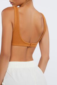 CAMEL Ribbed Cropped Tank Top, image 3