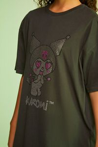 BLACK/MULTI Hello Kitty & Friends Kuromi Rhinestone Graphic Tee, image 5