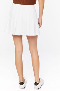 WHITE Pleated Mini Skirt, image 4