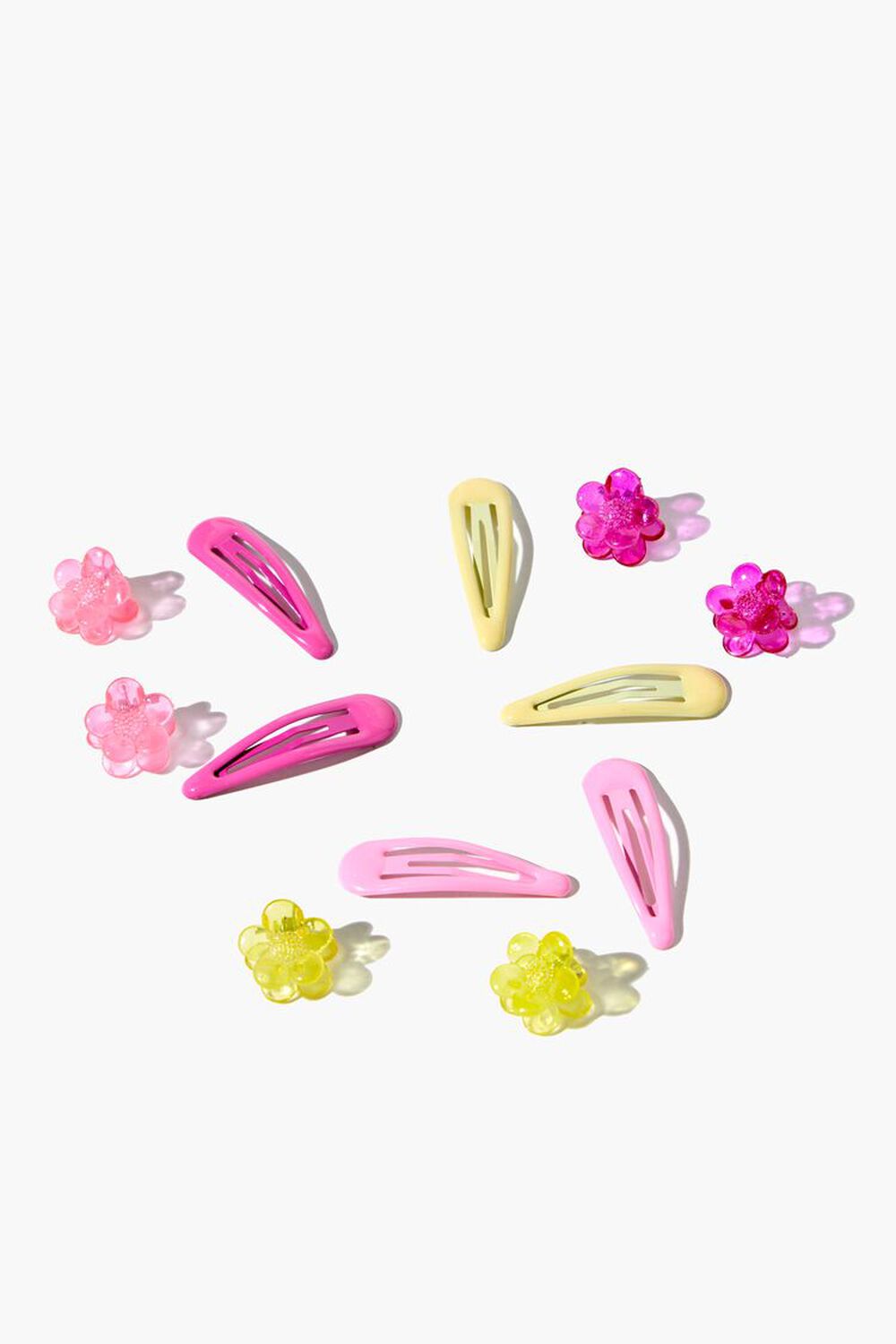 Flower Claw & Snap Hair Clip Set, image 1