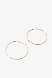 GOLD Omega Hoop Earrings, image 2