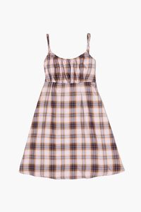 PURPLE/MULTI Girls Plaid Cami Dress (Kids), image 1