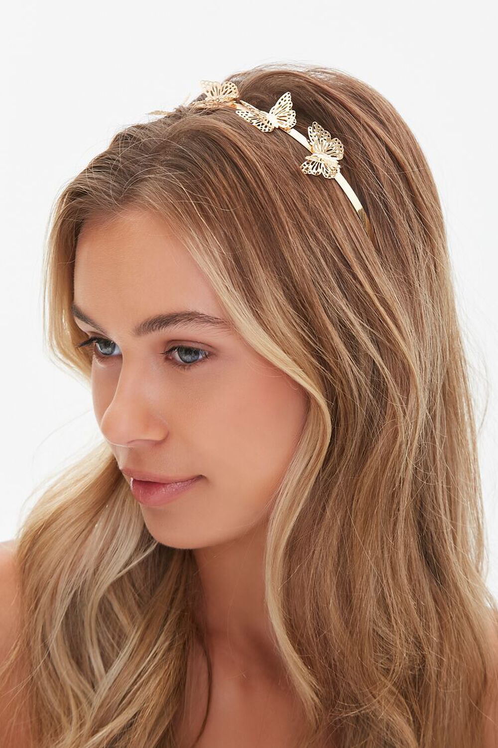 GOLD Butterfly Headband, image 1
