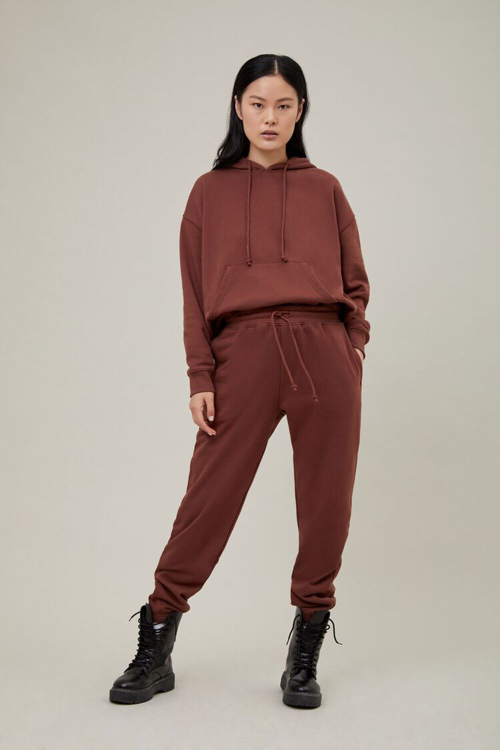 French Terry Drawstring Joggers, image 1
