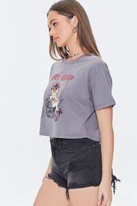 CHARCOAL/MULTI Betty Boop Graphic Cropped Tee, image 2