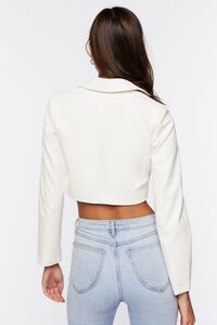 CREAM Faux Leather Cropped Blazer, image 4