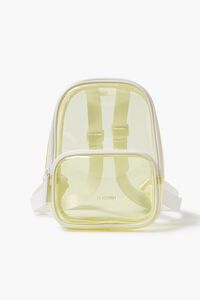 LIME Transparent Mini Backpack, image 1