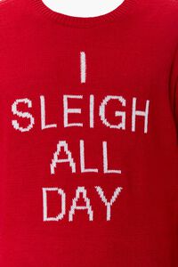RED/WHITE Sleigh All Day Graphic Knit Sweater, image 4