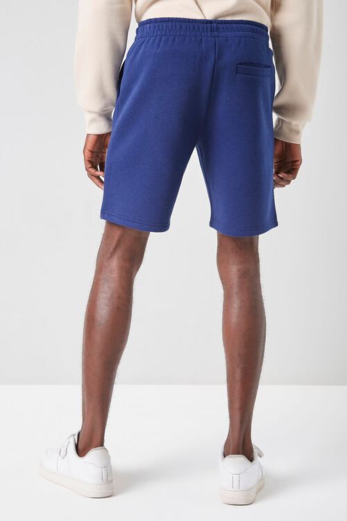 BLUE Basic Fleece Drawstring Shorts, image 4