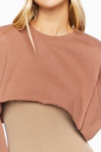 CAMEL Raw-Cut Cropped Pullover, image 5