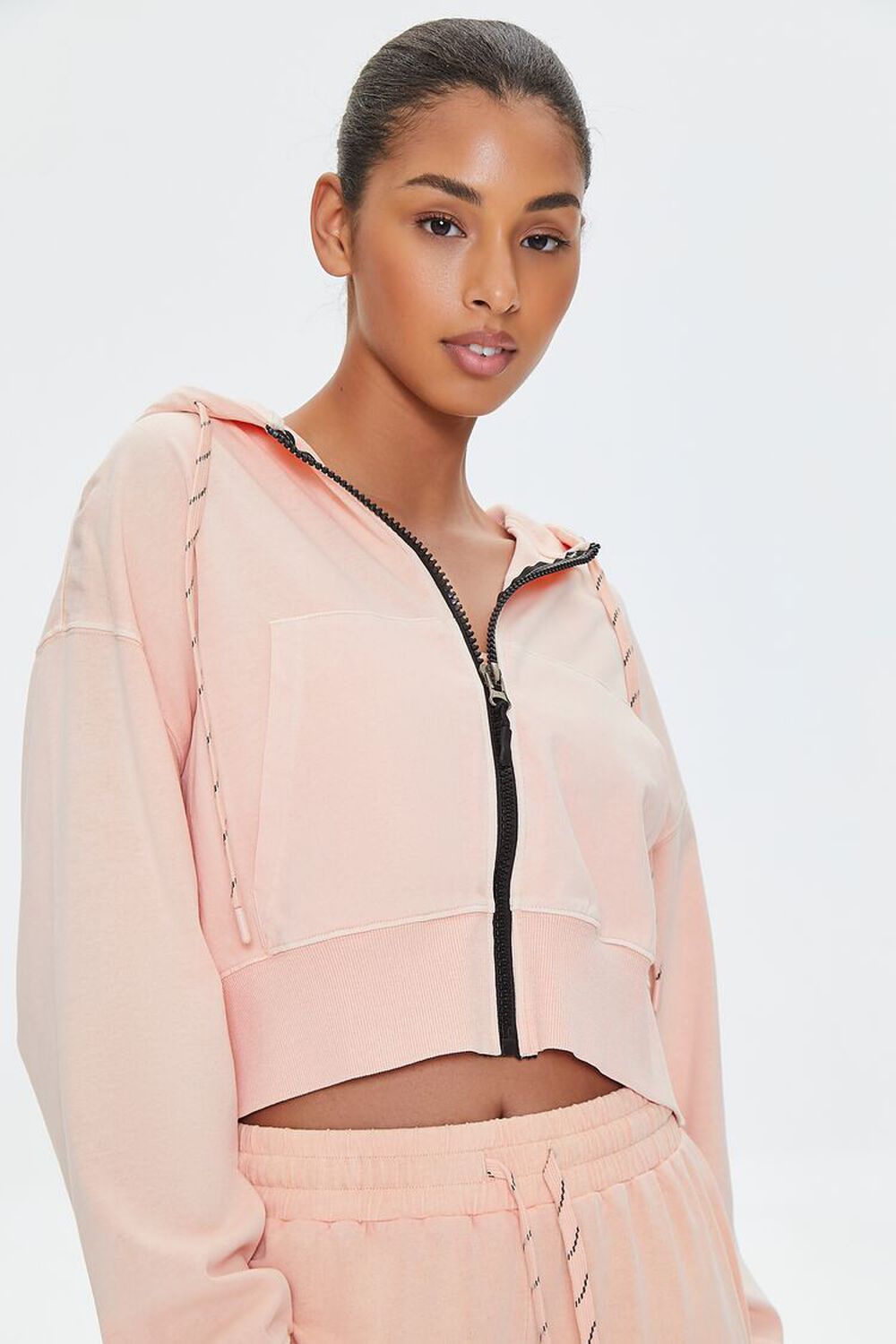 Forever 21 Boston Graphic Cropped Zip-Up Hoodie - ShopStyle