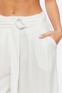 WHITE Belted Gaucho Pants, image 5