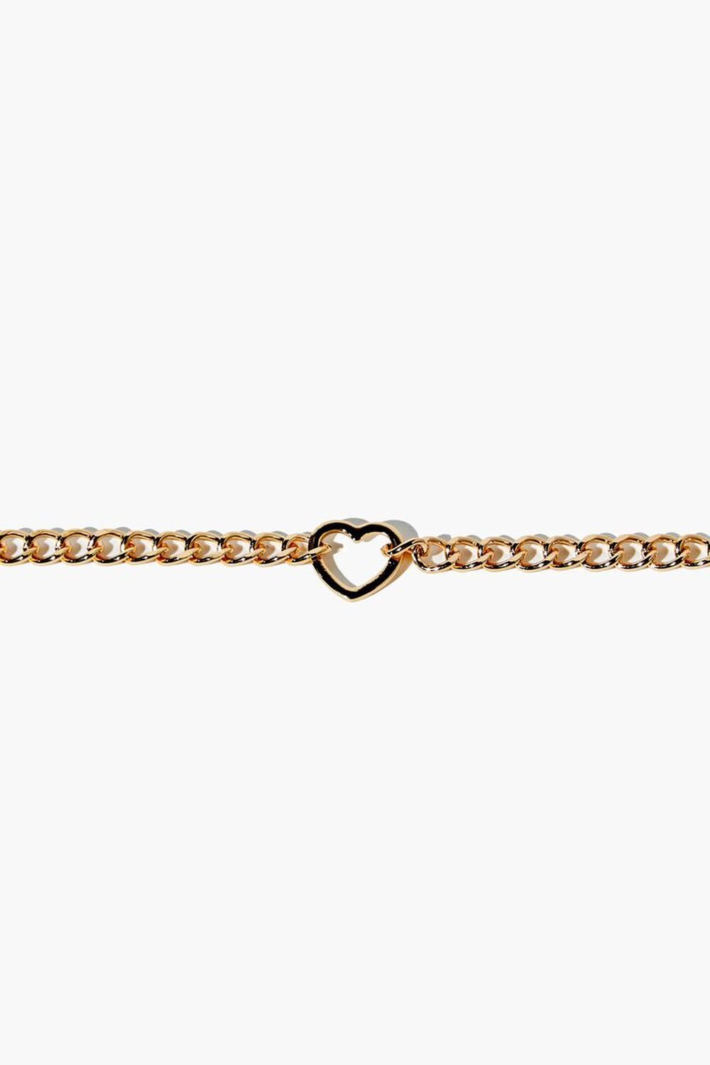 GOLD Cutout Heart Bracelet, image 1