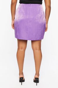 AMETHYST Plus Size Tulip-Hem Mini Skirt, image 4