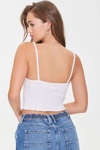 WHITE Ruched Sweetheart Cami, image 3